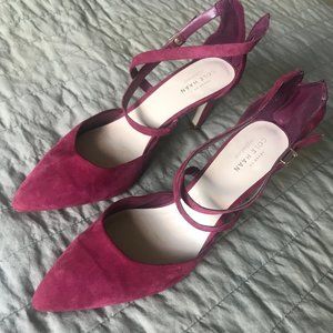 Pink Suede Cole Haan Stiletto Heels